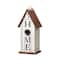 Glitzhome® 14.75" Distressed Wood HOME Birdhouse